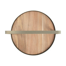 Afbeelding in Gallery-weergave laden, Gusta serveerplank met bamboe ø 35 cm beige