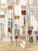 Afbeelding in Gallery-weergave laden, Silke Daut glazen reageerbuis met kurk H30cm D3cm

