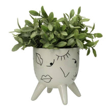 Afbeelding in Gallery-weergave laden, Kersten planter eyes bloempot wit 13x13x15cm
