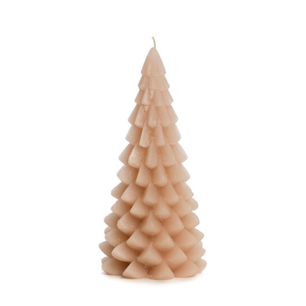 Rustik Lys kaars kerstboom skin 1 stuk 10x20cm