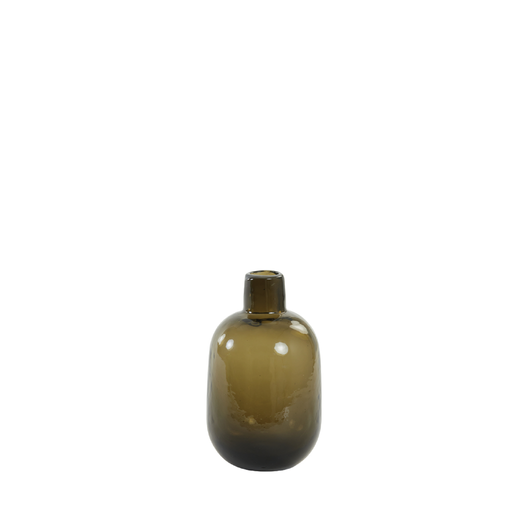 Light & Living vaas Ø9x15 cm DAKAR glas bruin