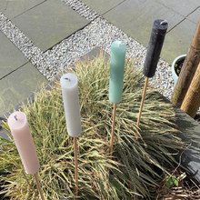 Afbeelding in Gallery-weergave laden, Branded By tuinfakkels steelgrey 3,4x20cm hoogte 95cm set van 2 stuks
