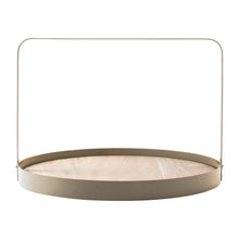 Afbeelding in Gallery-weergave laden, Gusta serveerplank met bamboe ø 35 cm beige
